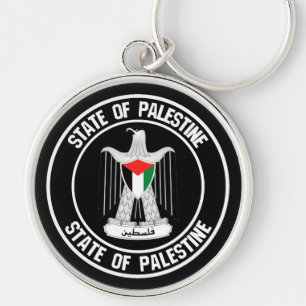 Chaveiro Emblem redonda Palestina