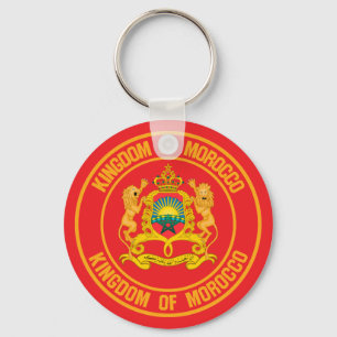 Chaveiro Emblem redondo com Marrocos