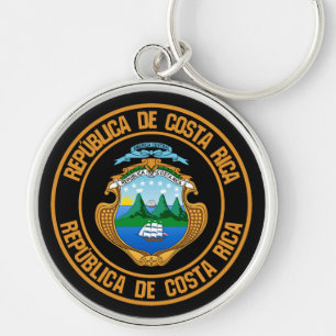 Chaveiro Emblem redondo da Costa Rica