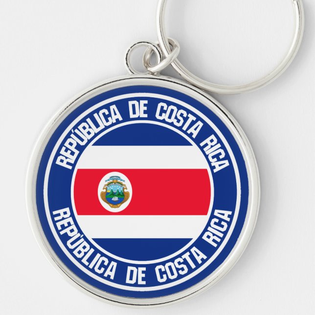 Chaveiro Emblem redondo da Costa Rica (Frente)
