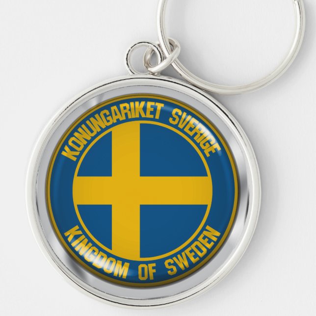 Chaveiro Emblem suecia redonda (Frente)