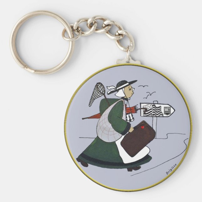 Chaveiro emblema bécassine Bretanha (Frente)