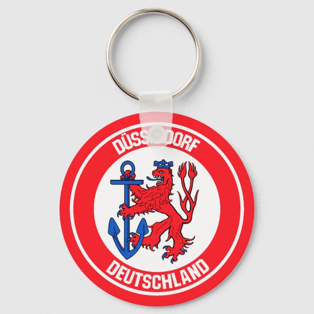 Chaveiro Emblema Circular de Düsseldorf (Frente)