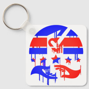 Chaveiro Emblema criativo do empoderamento e da representaç