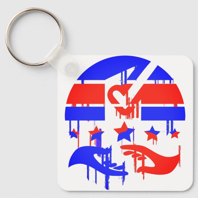 Chaveiro Emblema criativo do empoderamento e da representaç (Frente)