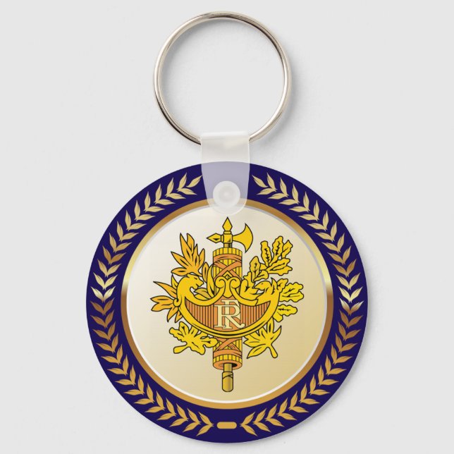 Chaveiro Emblema Da França (Frente)