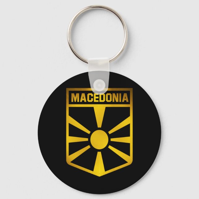 Chaveiro Emblema da Macedônia (Frente)