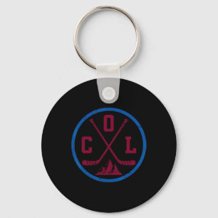 Chaveiro Emblema de hóquei vintage do Colorado, Col engraça