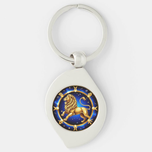 Chaveiro Emblema de Leão do Zodíaco (Frente)