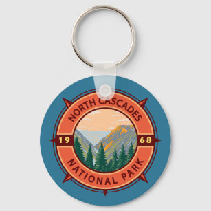 Chaveiro Emblema de passagem do Parque Nacional das Cascade