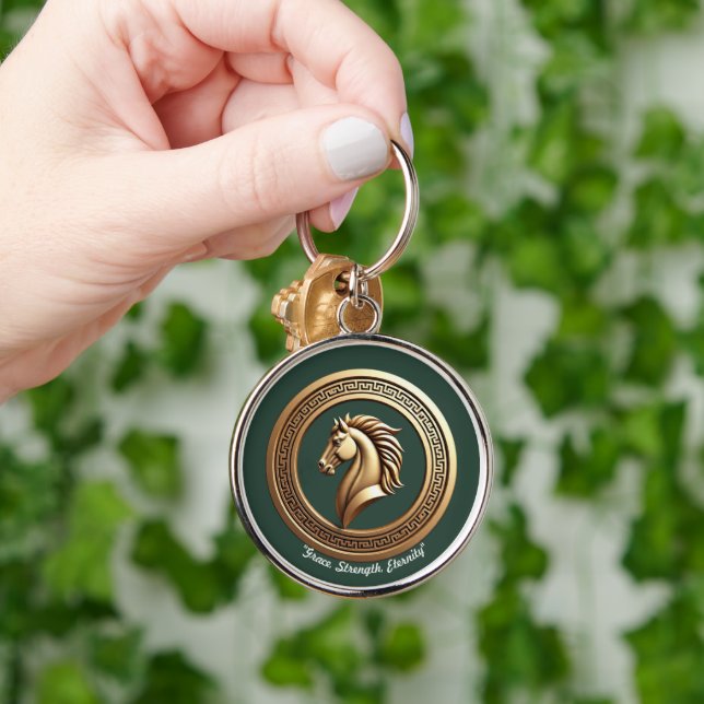 Chaveiro "Emblema do Corcel Dourado" (Mão)