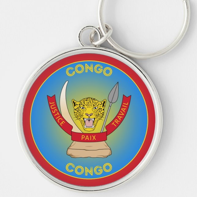 Chaveiro Emblema do Patrimônio da RD Congo (Frente)