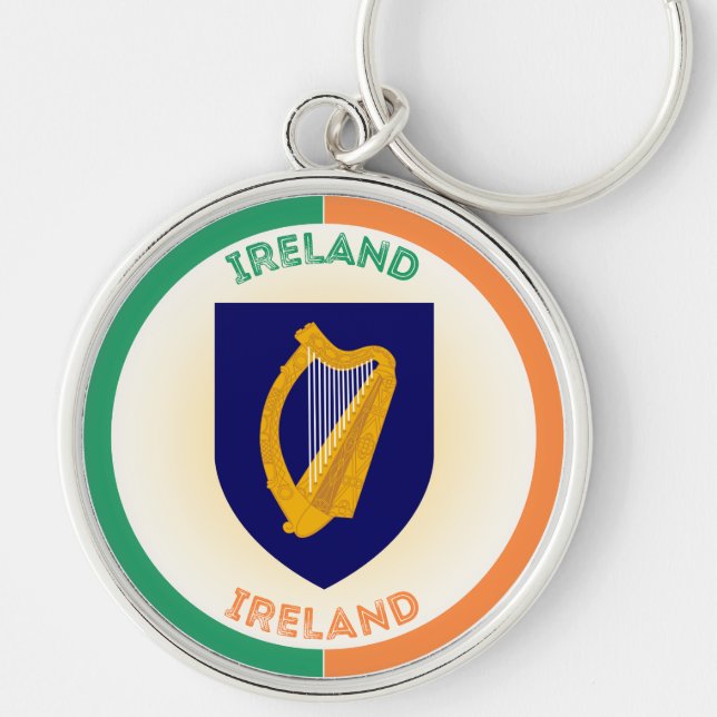 Chaveiro Emblema do Patrimônio da República da Irlanda (Frente)