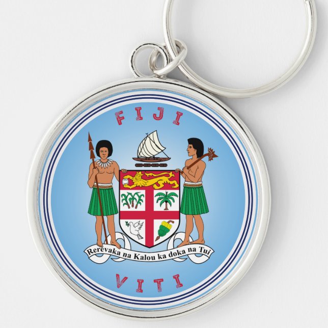 Chaveiro Emblema do Patrimônio de Fiji (Frente)