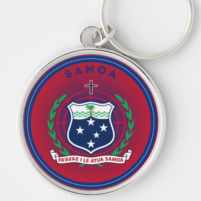 Chaveiro Emblema do Patrimônio de Samoa (Frente)