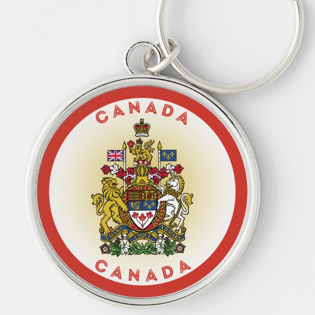 Chaveiro Emblema do Patrimônio do Canadá (Frente)