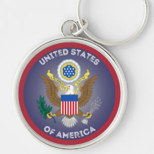 Chaveiro Emblema do Patrimônio dos EUA