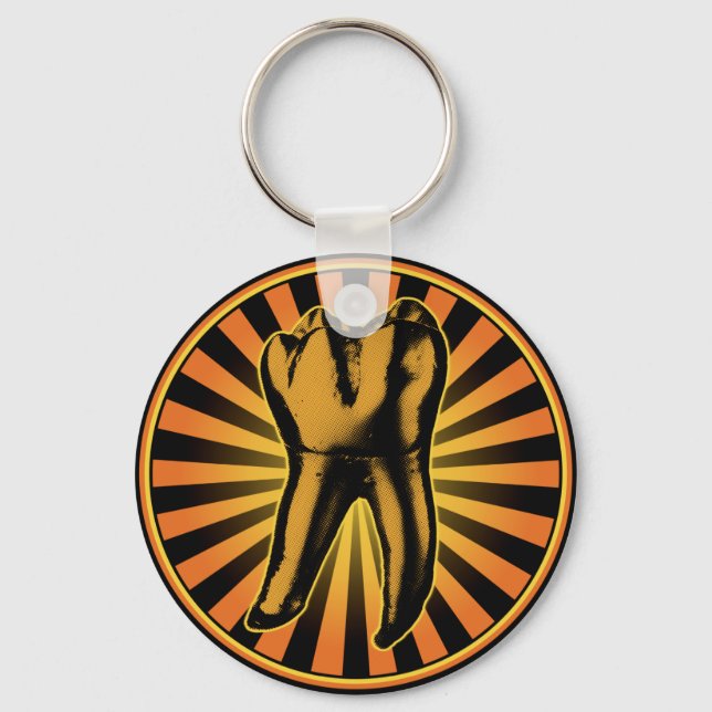 Chaveiro Emblema gráfico dos dentes (Frente)