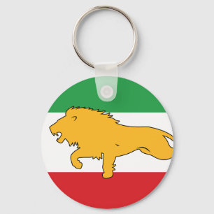 Chaveiro Emblema Histórico da Bandeira do Leão e Sol do Irã