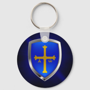 Chaveiro Emblema metálico das Astúrias