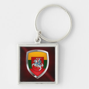 Chaveiro Emblema metálico de Lithuania