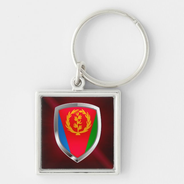Chaveiro Emblema Metálico Eritreia (Frente)