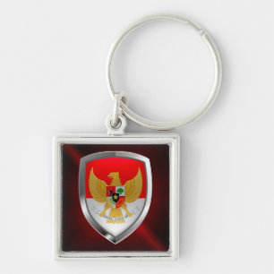 Chaveiro Emblema Metálico Indonésia