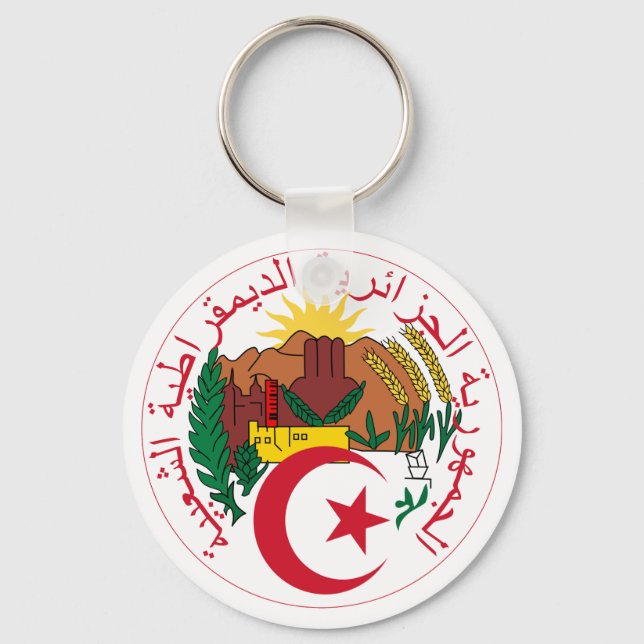 Chaveiro Emblema nacional da Argélia (Frente)