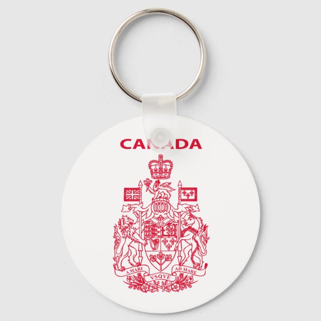 Chaveiro emblema nacional do Canadá (Frente)