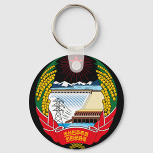 Chaveiro emblema norte de Coreia