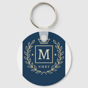 Chaveiro "Emblema Real NMKY – Design de Crista com Monogram