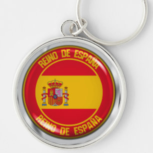 Chaveiro Emblema redondo da espanha