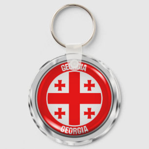 Chaveiro Emblema Redondo da Geórgia