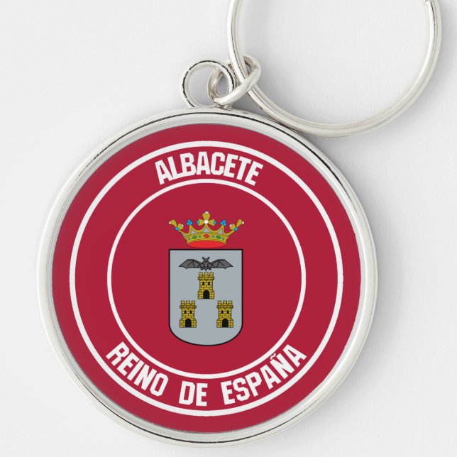 Chaveiro Emblema Redondo de Albacete (Frente)