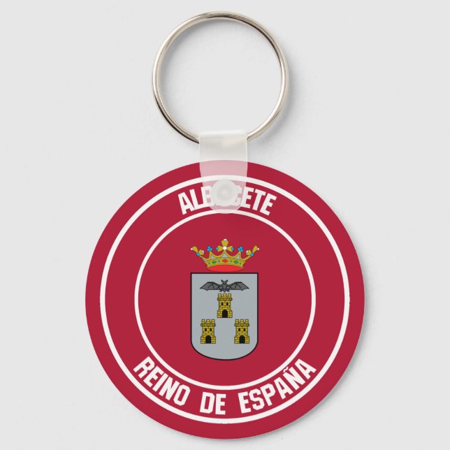 Chaveiro Emblema Redondo de Albacete (Frente)