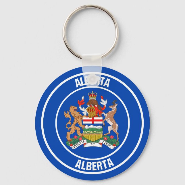 Chaveiro Emblema Redondo de Alberta (Frente)