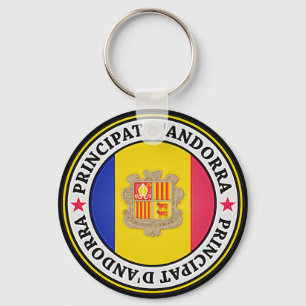 Chaveiro Emblema redondo de Andorra