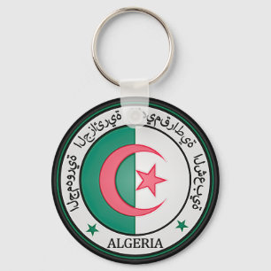 Chaveiro Emblema redondo de Argélia