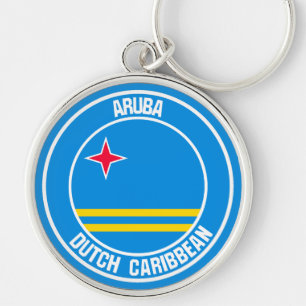 Chaveiro Emblema redondo de Aruba