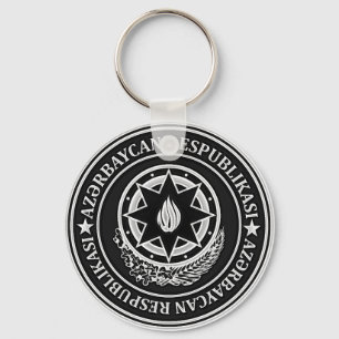 Chaveiro Emblema redondo de Azerbaijan