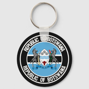 Chaveiro Emblema redondo de Botswana