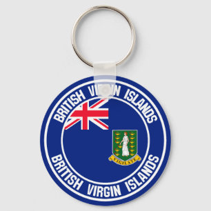 Chaveiro Emblema redondo de British Virgin Islands