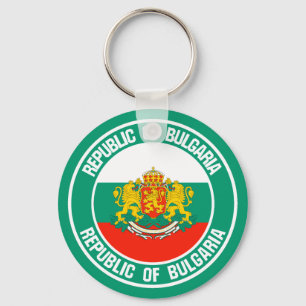 Chaveiro Emblema redondo de Bulgária