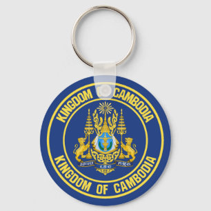 Chaveiro Emblema redondo de Cambodia
