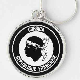 Chaveiro Emblema redondo de Córsega