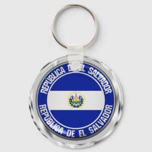 Chaveiro Emblema redondo de El Salvador