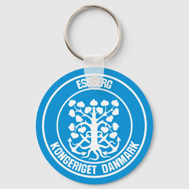 Chaveiro Emblema Redondo de Esbjerg (Frente)