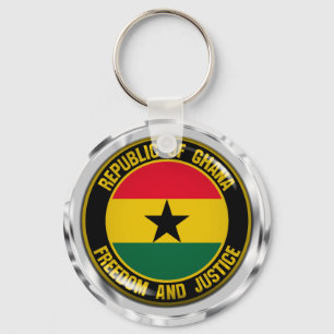 Chaveiro Emblema redondo de Ghana
