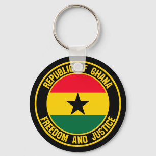 Chaveiro Emblema redondo de Ghana