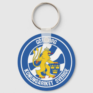 Chaveiro Emblema Redondo de Gotemburgo
